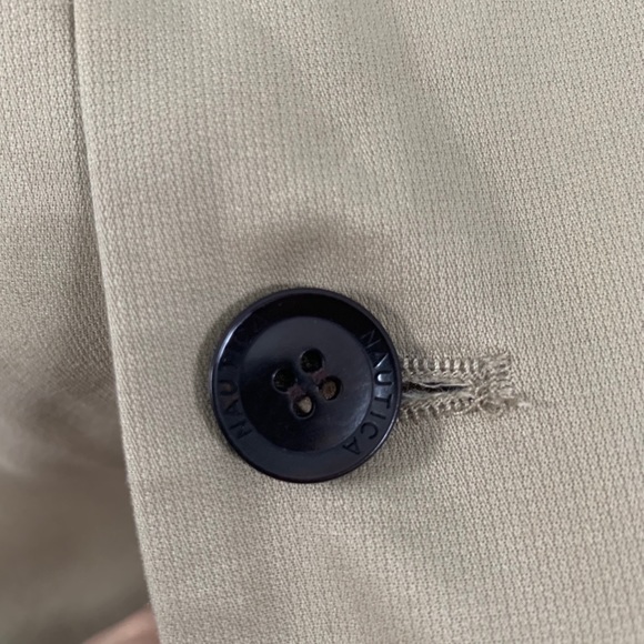 Nautica Tan Two Button Blazer Jacket - Picture 9 of 9